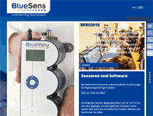 Tablet Screenshot of bluesens.de